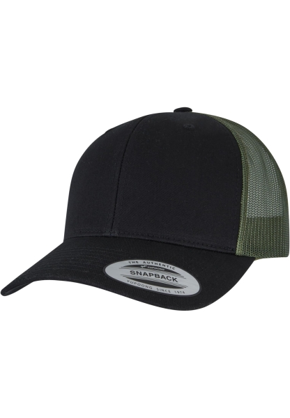 Cap - Snapback - Retro Trucker 2-Tone - black/loden Cap - Snapback - Retro Trucker 2-Tone - black/loden