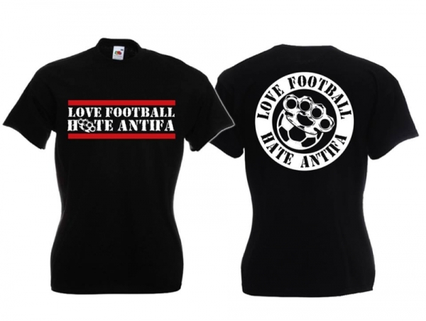 Frauen T-Shirt - Love Football - schwarz Frauen T-Shirt - Love Football - schwarz