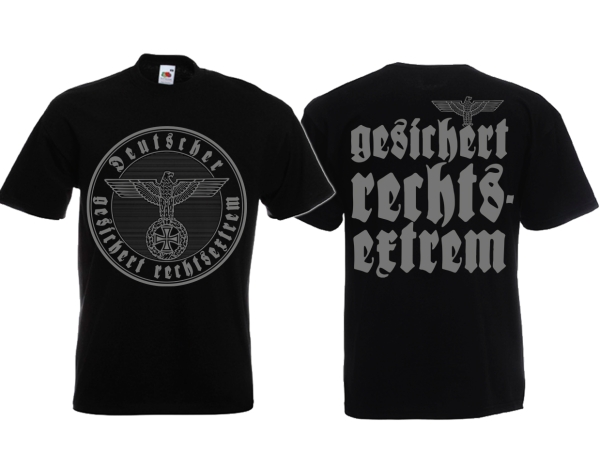 T-Hemd - Gesichert Rechtsextrem - Motiv 1 T-Hemd - Gesichert Rechtsextrem - Motiv 1