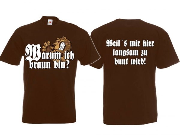 T-Hemd - Warum ich braun bin? 2 - braun T-Hemd - Warum ich braun bin? 2 - braun