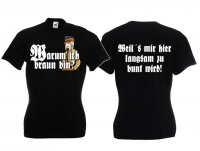 Frauen T-Shirt - Warum ich braun bin? 3 - schwarz Frauen T-Shirt - Warum ich braun bin? 3 - schwarz