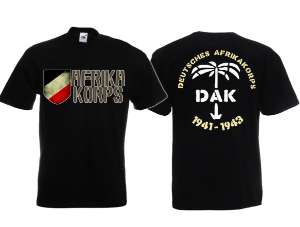 Frauen T-Shirt - Afrika Korps - DAK - schwarz