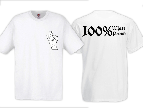 T-Hemd - White Power - Logo - Modern - 100% White/Proud - weiß T-Hemd - White Power - Logo - Modern - 100% White/Proud - weiß