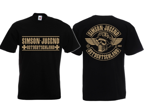 Frauen T-Shirt - Simson Jugend - Ostdeutschland - schwarz