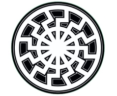 PVC Aufkleber - Schwarze Sonne