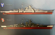 Holzschild - 20x30cm - Deutsche Kriegsmarine - Bismrack & Tirpitz Holzschild - 20x30cm - Deutsche Kriegsmarine - Bismrack & Tirpitz