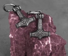 Ohrringe - Thors Hammer - mit Vegvisir - 1 Paar Ohrringe - Thors Hammer - mit Vegvisir - 1 Paar