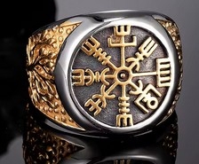 Ring - Vegvisir mit Lebensbaum Ring - Vegvisir mit Lebensbaum