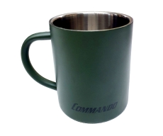 Thermo Outdoor Tasse - Edelstahl - oliv