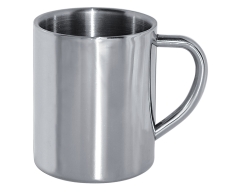 Thermo Outdoor Tasse - Edelstahl - silber
