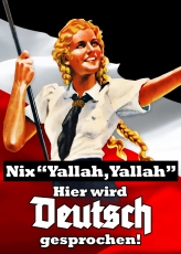 Poster - Kunstdruck - Nix "Yallah,Yallah" - Hier wird Deutsch gesprochen - 48x33cm Poster - Kunstdruck - Nix "Yallah,Yallah" - Hier wird Deutsch gesprochen - 48x33cm