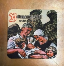 Getränkeuntersetzer - Volksgemeinschaft statt NWO Getränkeuntersetzer - Volksgemeinschaft statt NWO