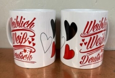 Tasse - weiblich weiß deutsch - SWR
