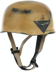 Stahlhelm - Fallschirmjägerhelm - M38 - Luftwaffe - Sandfarbe - gealtert - WH - REPRO Stahlhelm - Fallschirmjägerhelm - M38 - Luftwaffe - Sandfarbe - gealtert - WH - REPRO