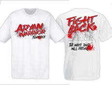 T-Hemd - Aryan Warrior - Fight Back - weiß T-Hemd - Aryan Warrior - Fight Back - weiß
