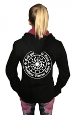 Premium - Frauen Kapuzenjacke - Eiserner Löwe - Gold gab ich für Eisen - schwarz +++NUR WENIGE DA+++