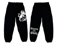 Jogginghose - Eiserner Löwe - Eisern und Stolz - schwarz