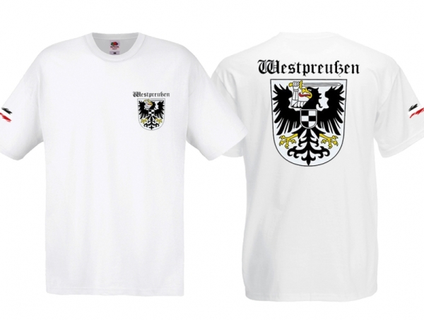 T-Hemd - Westpreußen - weiß T-Hemd - Westpreußen - weiß