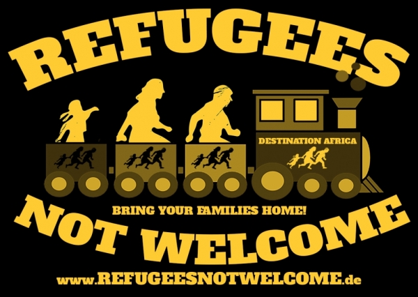 Refugees NOT WELCOME - Aufkleber Paket 100 Stück Refugees NOT WELCOME - Aufkleber Paket 100 Stück