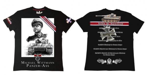 Premium Shirt - Helden für Deutschland - Michael Wittmann - schwarz Premium Shirt - Helden für Deutschland - Michael Wittmann - schwarz