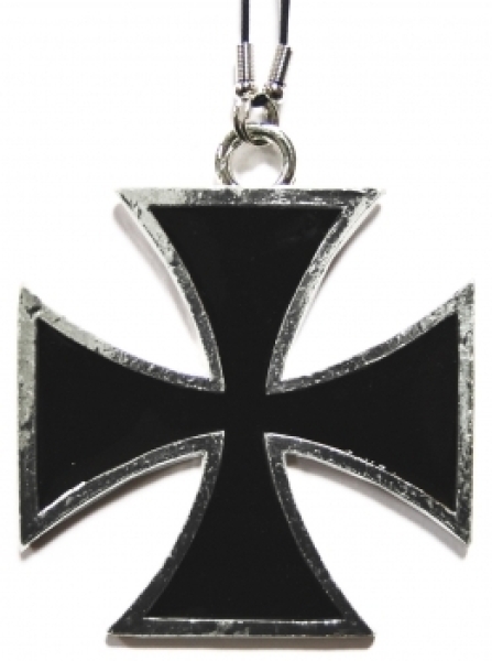 Halskette - Eisernes Kreuz - riesig - schwarz Halskette - Eisernes Kreuz - riesig - schwarz