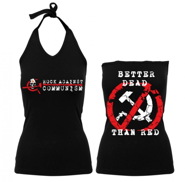 Frauen Neckholder Top - RAC - better dead than red