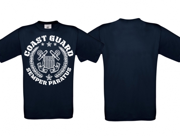Frauen T-Shirt - Coastguard - navy/weiß - Motiv2 Frauen T-Shirt - Coastguard - navy/weiß - Motiv2