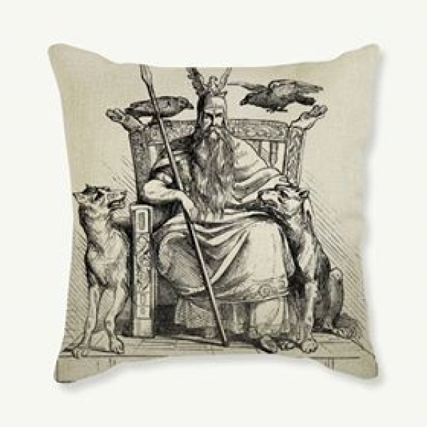 Kissen - Walvater Wotan - Motiv 1 - beidseitig bedruckt Kissen - Walvater Wotan - Motiv 1 - beidseitig bedruckt
