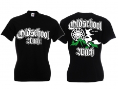 Frauen T-Shirt - Oldschool Witch - schwarz Frauen T-Shirt - Oldschool Witch - schwarz