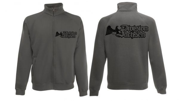Stehkragen-Jacke - Division Sachsen - grau/schwarz Stehkragen-Jacke - Division Sachsen - grau/schwarz