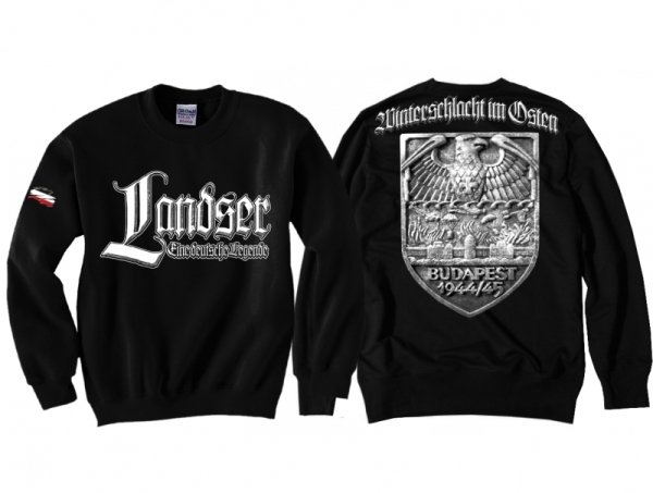 Pullover - Landser - Winterschlacht im Osten - Budapest -schwarz Pullover - Landser - Winterschlacht im Osten - Budapest -schwarz