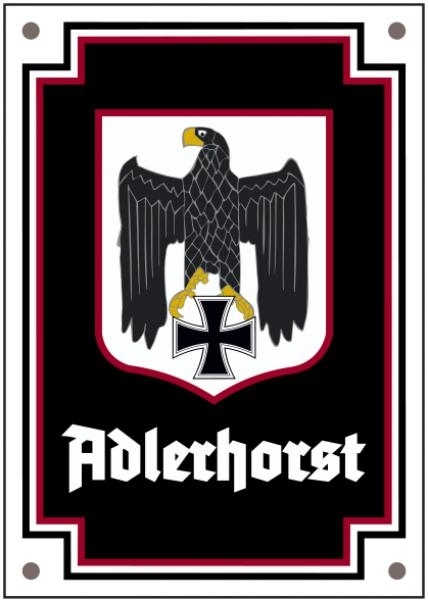 Emailleschild - Adlerhorst Emailleschild - Adlerhorst