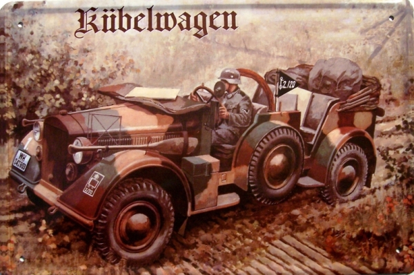 Blechschild - Kübelwagen - D45 (43) Blechschild - Kübelwagen - D45 (43)
