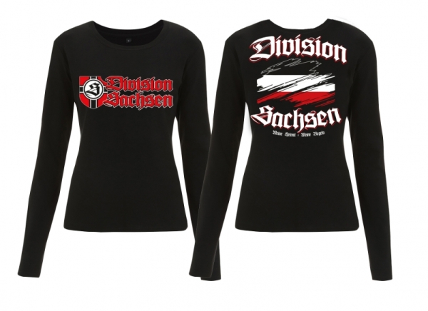 Frauen - Sweatshirt - Division Sachsen - Motiv 2 - schwarz Frauen - Sweatshirt - Division Sachsen - Motiv 2 - schwarz