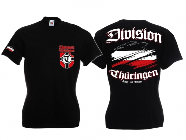 Frauen T-Shirt - Division Thüringen - schwarz - Motiv 2 Frauen T-Shirt - Division Thüringen - schwarz - Motiv 2