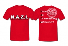 Frauen T-Shirt - N.A.Z.I. - Motiv 2 - rot Frauen T-Shirt - N.A.Z.I. - Motiv 2 - rot
