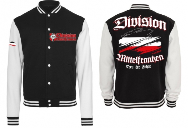College Jacke - schwarz/weiß - Division Mittelfranken College Jacke - schwarz/weiß - Division Mittelfranken