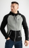PG Wear - Kapuzenajcke - “Stroke” - Grau/Schwarz ()