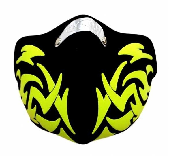 Biker Maske - Tribal - gelb