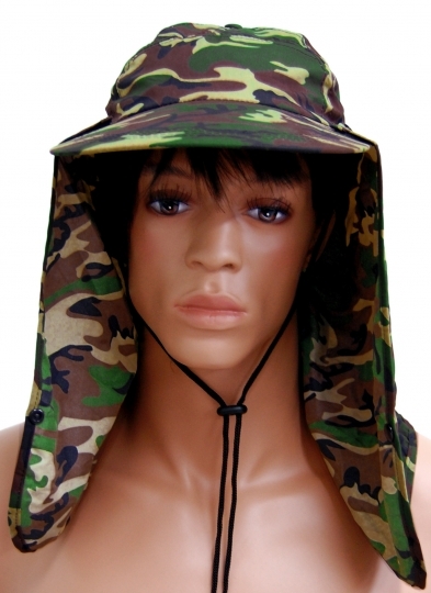 Armee Hut mit Nackenschutz