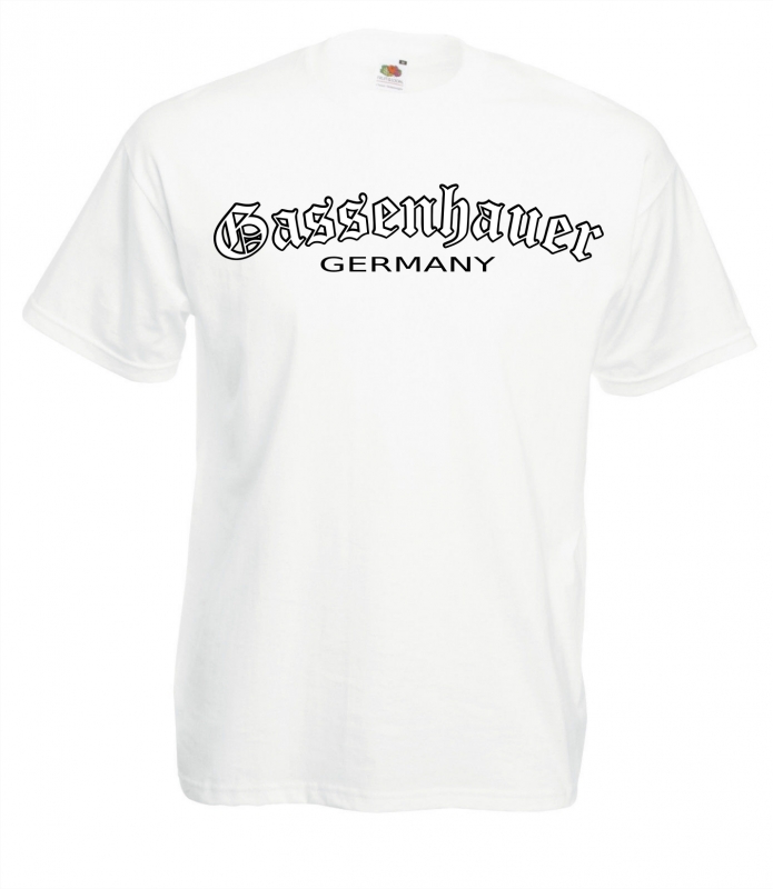 T-Shirt - Gassenhauer - Logo - weiß