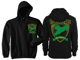 Frauen - Kapuzenpullover - Mutbürger - Sachsen - gelb/grün Frauen - Kapuzenpullover - Mutbürger - Sachsen - gelb/grün