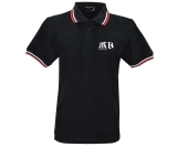 Polo-Shirt - Knight Bridge - KB - schwarz-weiß-rot