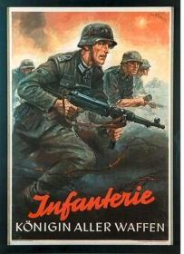 Blechschild - Infanterie - Königin aller Waffen - D33 (10) Blechschild - Infanterie - Königin aller Waffen - D33 (10)