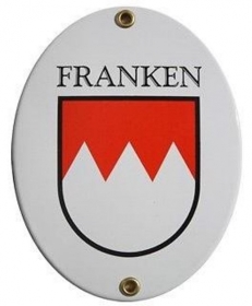 Emailleschild - Franken Emailleschild - Franken