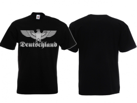 T-Hemd - Reichsadler - Deutschland - silber/schwarz T-Hemd - Reichsadler - Deutschland - silber/schwarz