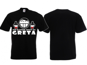 T-Hemd - Gruß an Greta - schwarz T-Hemd - Gruß an Greta - schwarz
