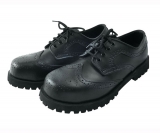 Schuhe - 3 Loch - Budapester Style - schwarz