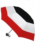 Regenschirm - schwarz-weiß-rot