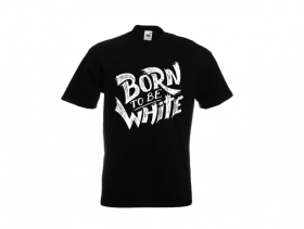 T-Hemd - Born to be white - Logo - schwarz/weiß T-Hemd - Born to be white - Logo - schwarz/weiß